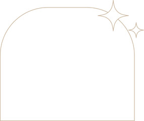 Obraz premium Monoline Arch Frame with Sparkle