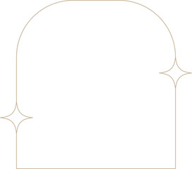 Monoline Arch Frame with Sparkle