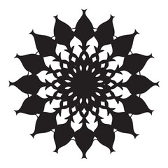 Intricate geometric mandala design with vibrant colors