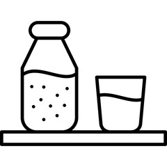 Milk Icon Vector Element