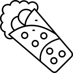 Kebab Icon Vector Element