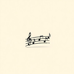 Minimalist Music Note Logo for Bands and Studios