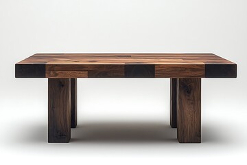 Solid espresso rectangular dining table view high resolution picture