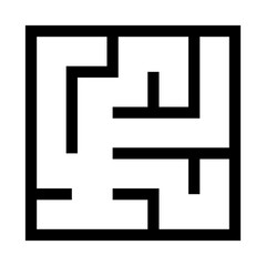 Fototapeta premium Direction Maze Icon