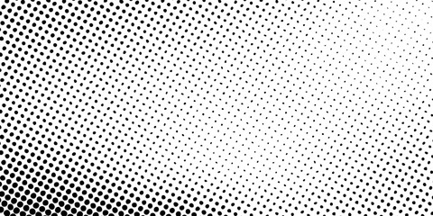 Dot gradation texture. Retro halftone gradient background.