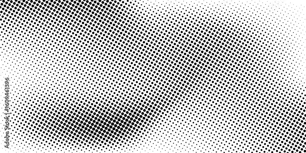 Wall mural dot gradation texture. retro halftone gradient background. vector