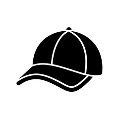 Baseball Cap Icon Vector Flat and Clean Look Isolated