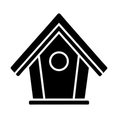 Birdhouse Icon Vector Flat and Clean Look Isolated