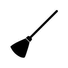 Broom Vector Flat and Clean Look Isolated on White