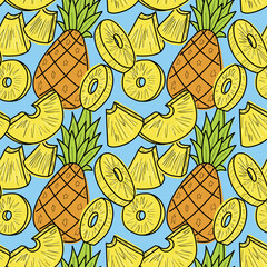 Pineapple pattern, summer style for your design