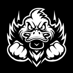 Obraz premium silhouette of a duck