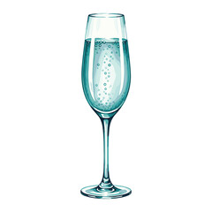 Bubbly Glass Teal Watercolor Sublimation