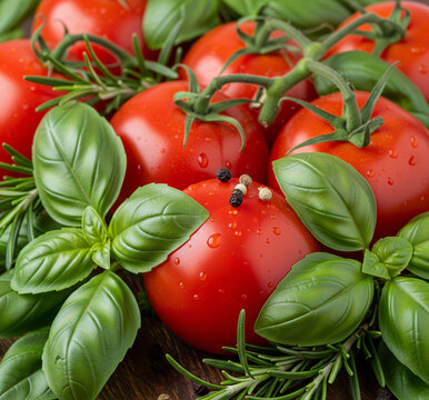 fresh red tomatoes that look delicious