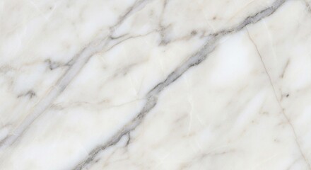 Obraz premium Close-up texture of elegant white marble with subtle gray veining.