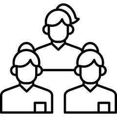 Womens Soccer Team Icon Vector Element