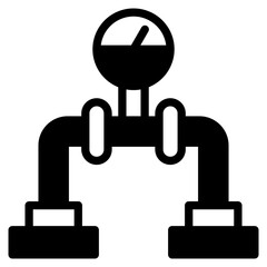 Gas outline mixed icon