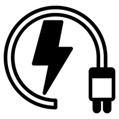 Energy outline mixed icon