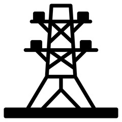 Electricity outline mixed icon