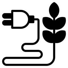 Biomass outline mixed icon