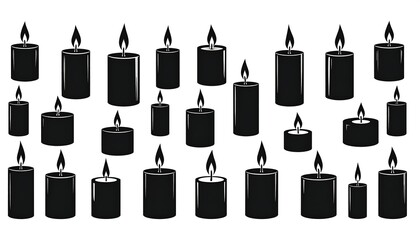 Collection of black candles (1)