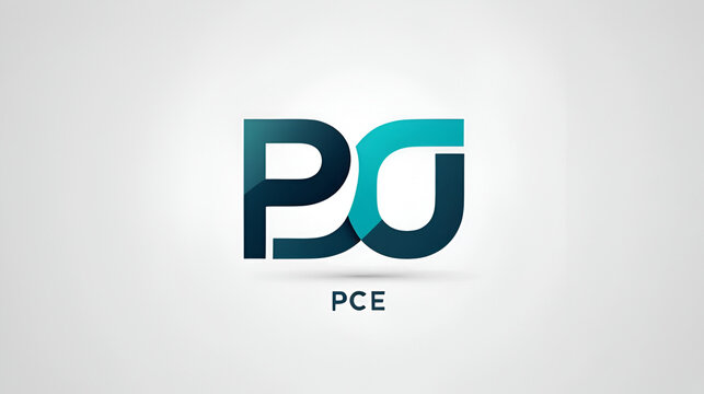 PCE Letter Initial Logo Design Template Vector Illustration