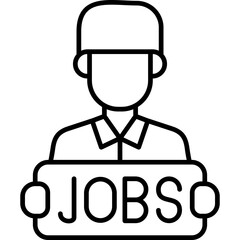 Job Fair Icon Vector Element