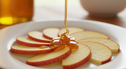 Apple Slices & Honey Drizzle