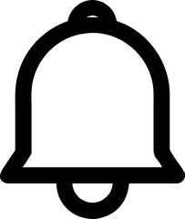 Notification Bell Icon with Cat Illustration Design for Alert or Reminder