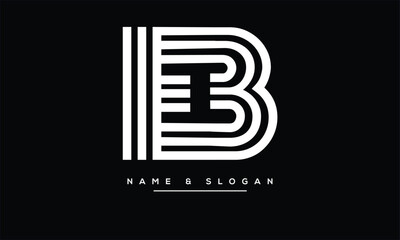 EB, BE, E, B Abstract Letters Logo Monogram