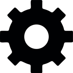 Settings Icon Design with Gear Symbol in Multiple Colors for Various Applications