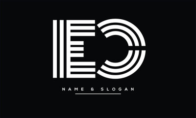 EC, CE, E, C Abstract Letters Logo Monogram