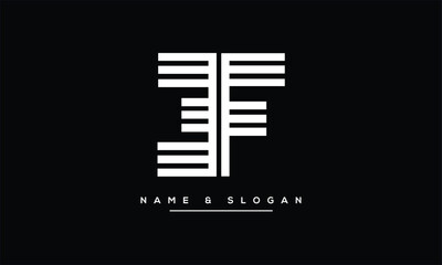 EF, FE, E, F Abstract Letters Logo Monogram
