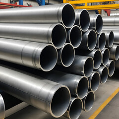 Mig welded seam on stainless steel pipe in racing car