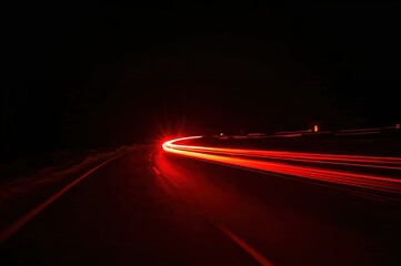 Dramatic red light streams flowing through dark space representing speed energy technology movement perfect for modern digital design sci-fi concept illustrations

