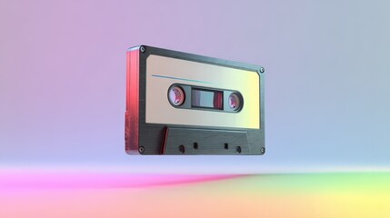 Fototapeta premium Vintage Audio Cassette Tape Music Playback Device Retro 80s 90s Nostalgia