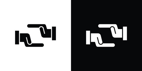 Forgiveness icon. black and white line icons pack.