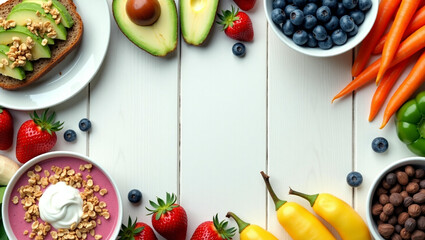 Healthy Lifestyle Activities – Yoga, Meditation, Healthy Food, and Outdoor Exercise

