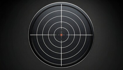 Target center, dark background