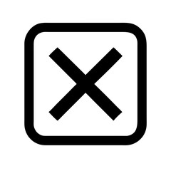 Obraz premium Pictogram Icon of a Cancel Symbol for User Interface and Error Indication