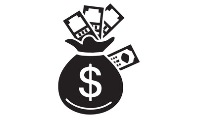 Money Icons and Currency Graphics – Download High-Quality Dollar Symbols, Cash Bags, and Finance Illustrations

