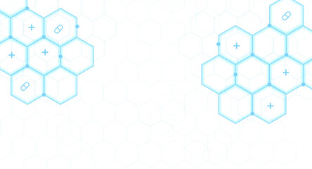 abstract background with hexagons