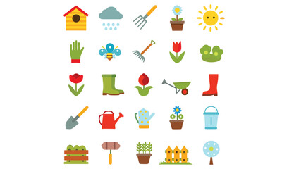 Farm & Agriculture Icons Set