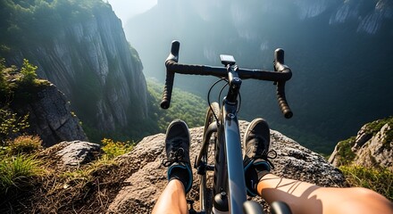 a man riding a bicycle