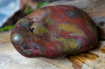 Tiger agate mineral specimen 