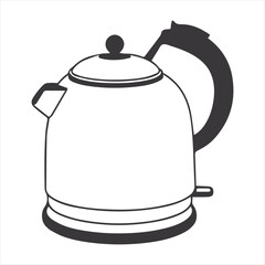 kettle isolated on white