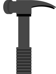 Hammer Icon: A detailed illustration of a classic hammer, a fundamental tool in construction, with a sleek and functional design.
