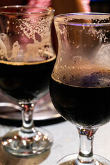 dark beer at the bar