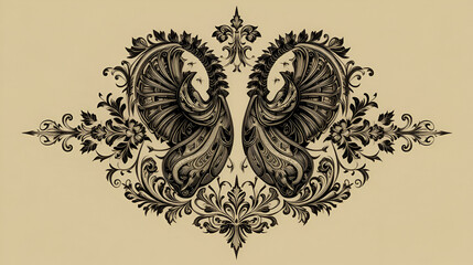 Vintage hearse vector illustration for historical and ornamental design themes.