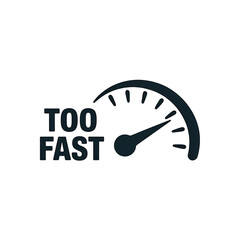 Too Fast Speed Warning Icon