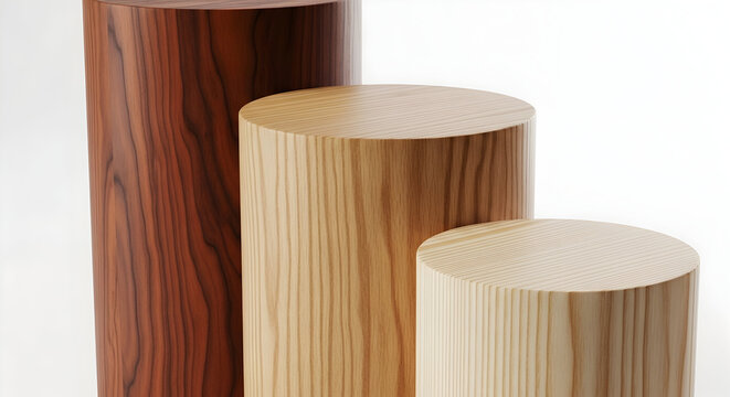  Natural Wooden Logs or Stumps for Garden Decor, Seating, or Landscaping Design